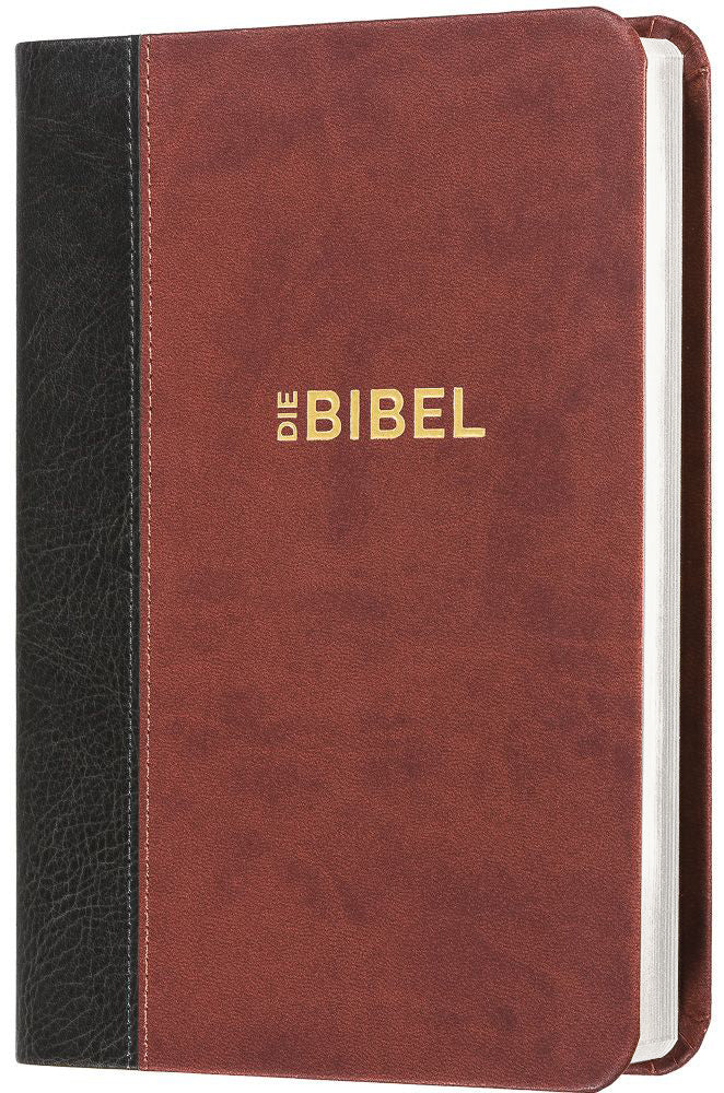 Schlachter 2000 Bibel - Taschenausgabe (Softcover, grau/braun) – Originalabbildung von CLV