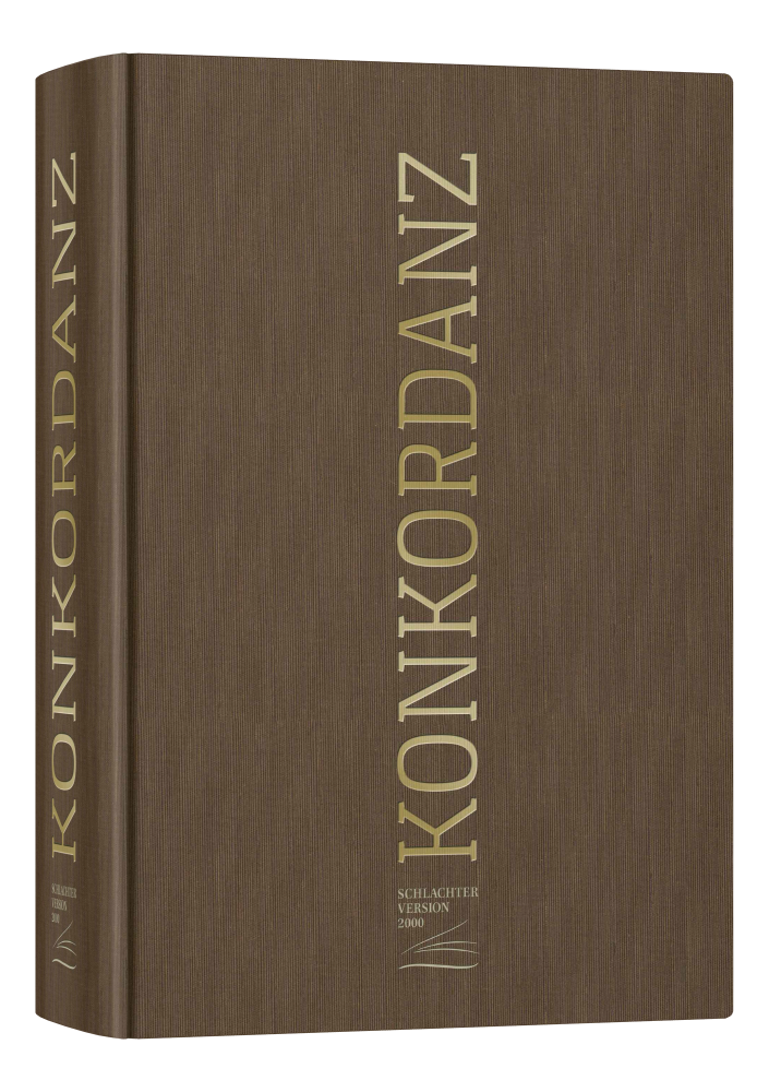 Konkordanz zur Schlachter 2000 Bibel – Originalabbildung von CLV