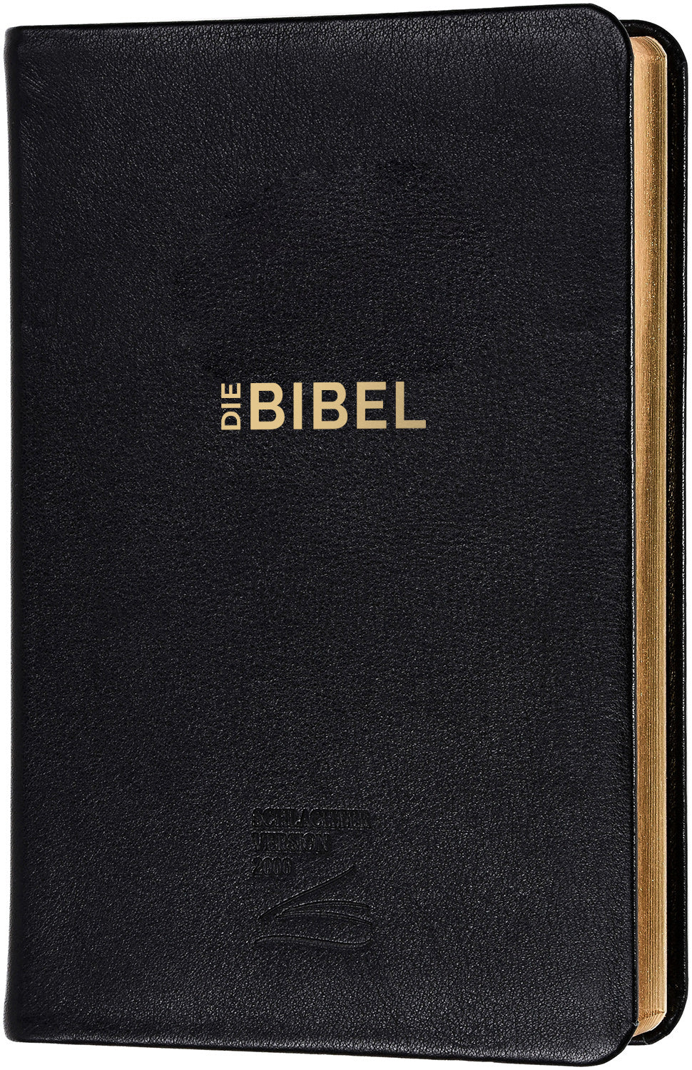 Schlachter 2000 Bibel - Taschenausgabe (Softcover, schwarz, Goldschnitt) – Buchcover