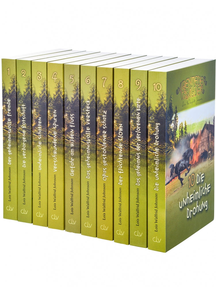 Buchpaket - Die Abenteuerwälder – Band 1-10 – Originalabbildung von CLV
