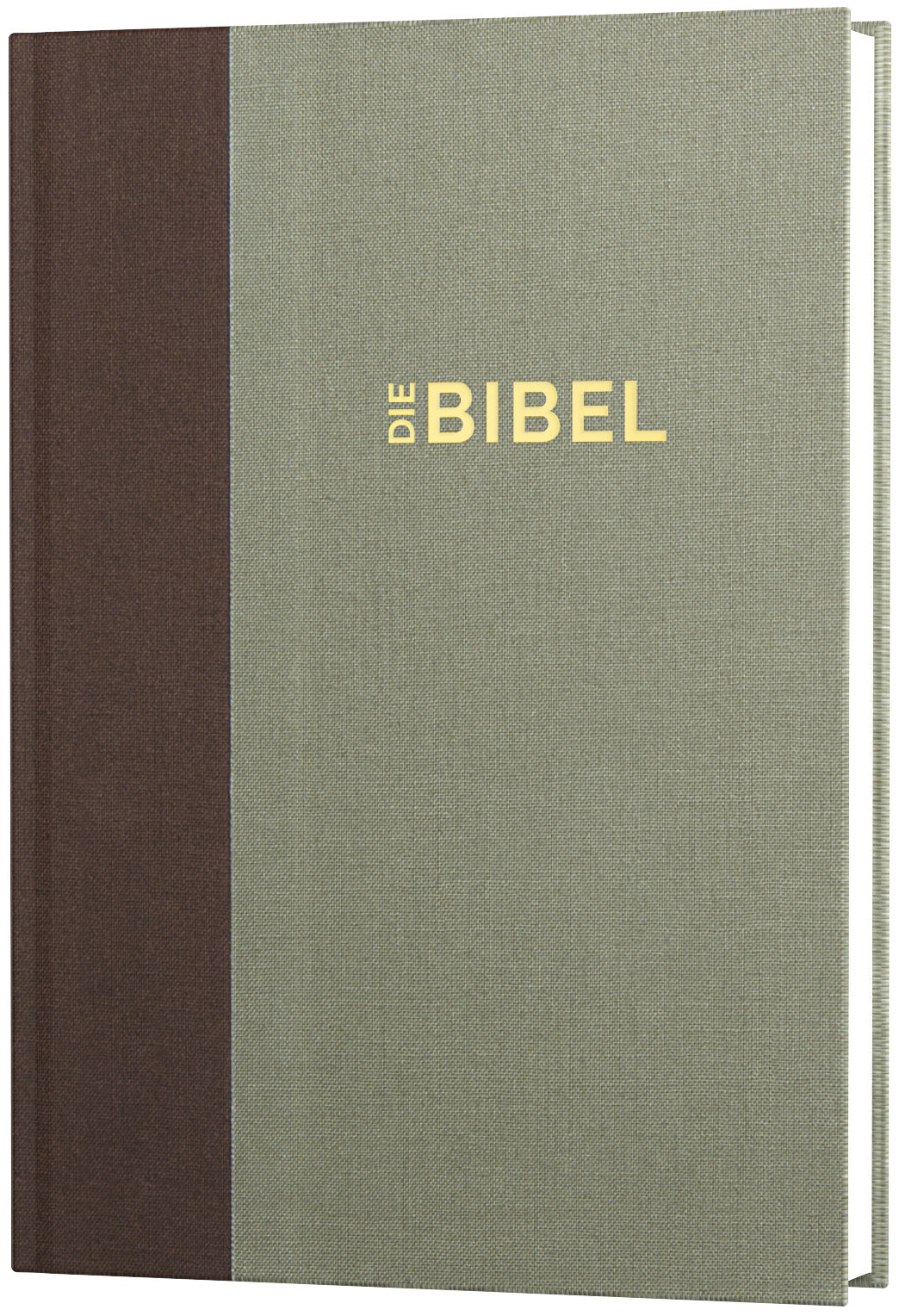 Schlachter 2000 Bibel – Standardausgabe (Duoleinen braun/khaki, fester Einband) – Originalabbildung von CLV