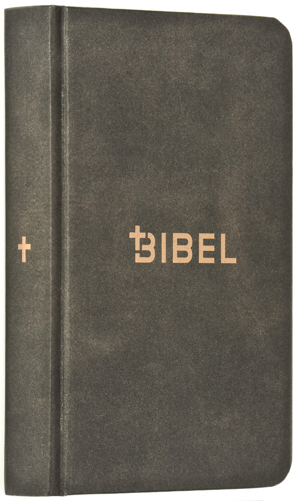 Schlachter 2000 Bibel – Miniaturausgabe (Hardcover, illustrierter Einband, Antikleder-Optik) – Originalabbildung von CLV