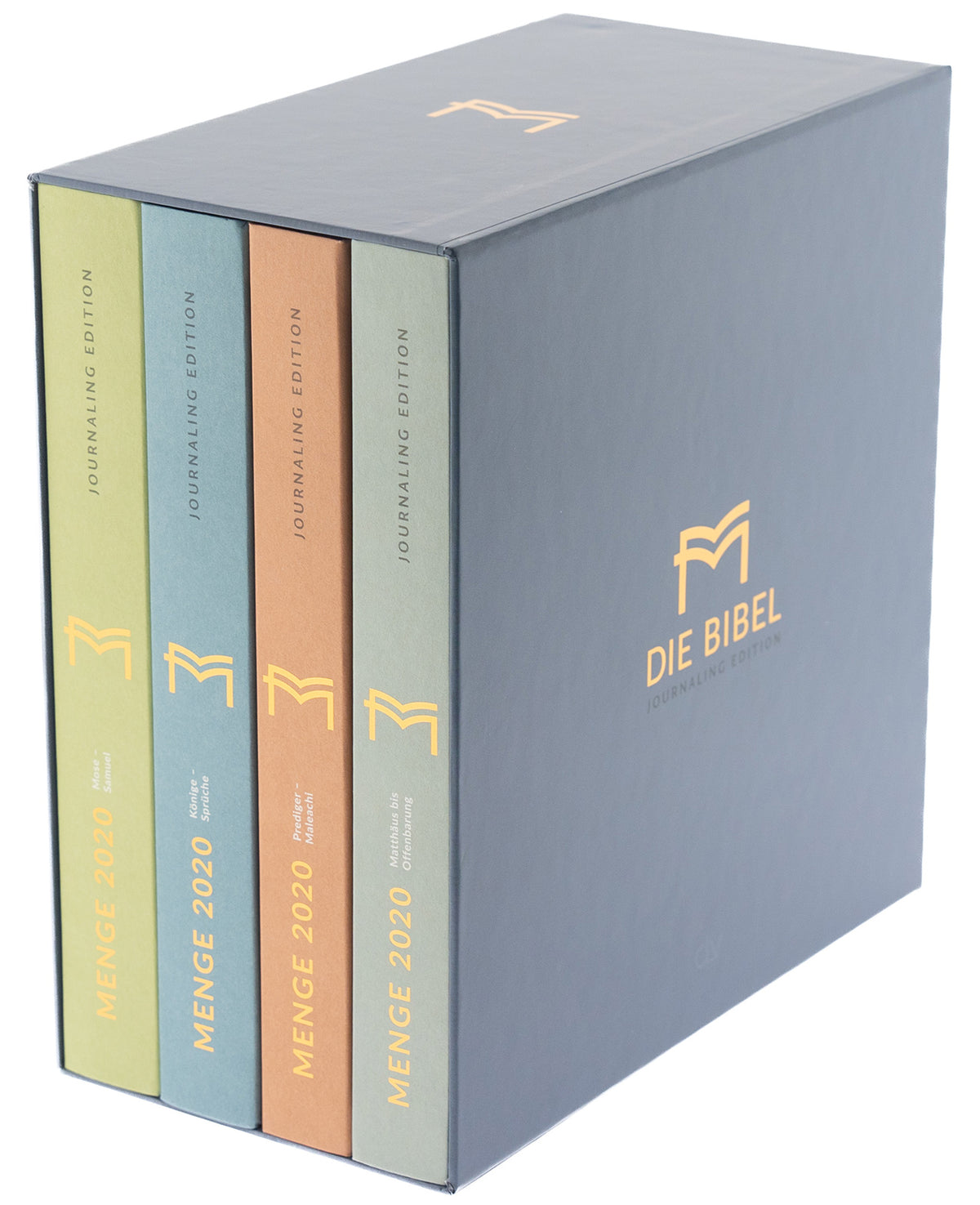 Menge 2020 (Bibel) – Journaling Edition – 4 Bände im Schuber – Originalabbildung von CLV