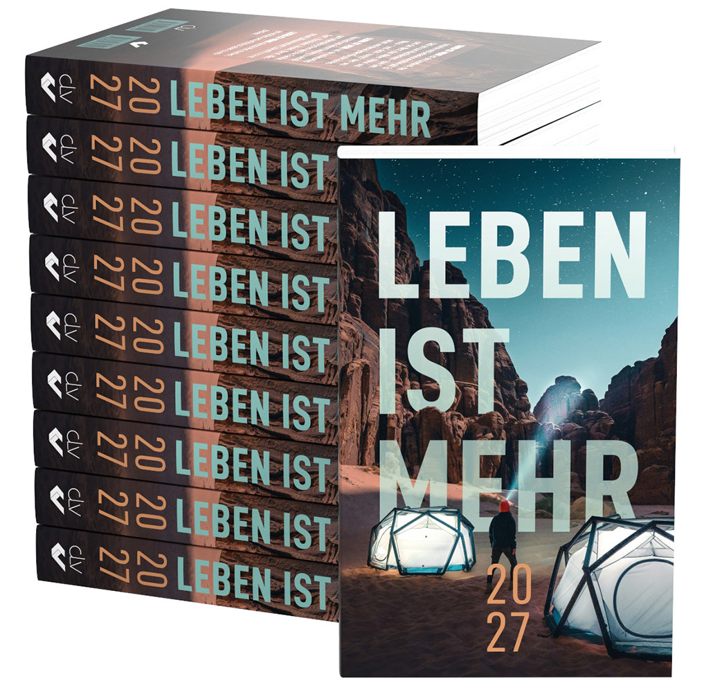 10er Paket Leben ist mehr 2027 (Paperback) – Originalabbildung von CLV