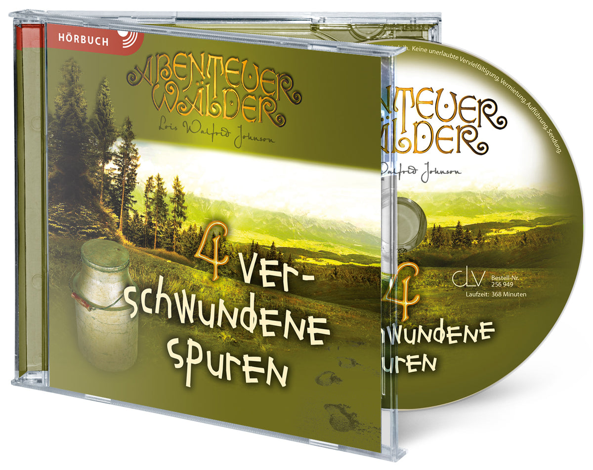 Abenteuerwälder 4: Verschwundene Spuren (Hörbuch [MP3]) – Originalabbildung von CLV