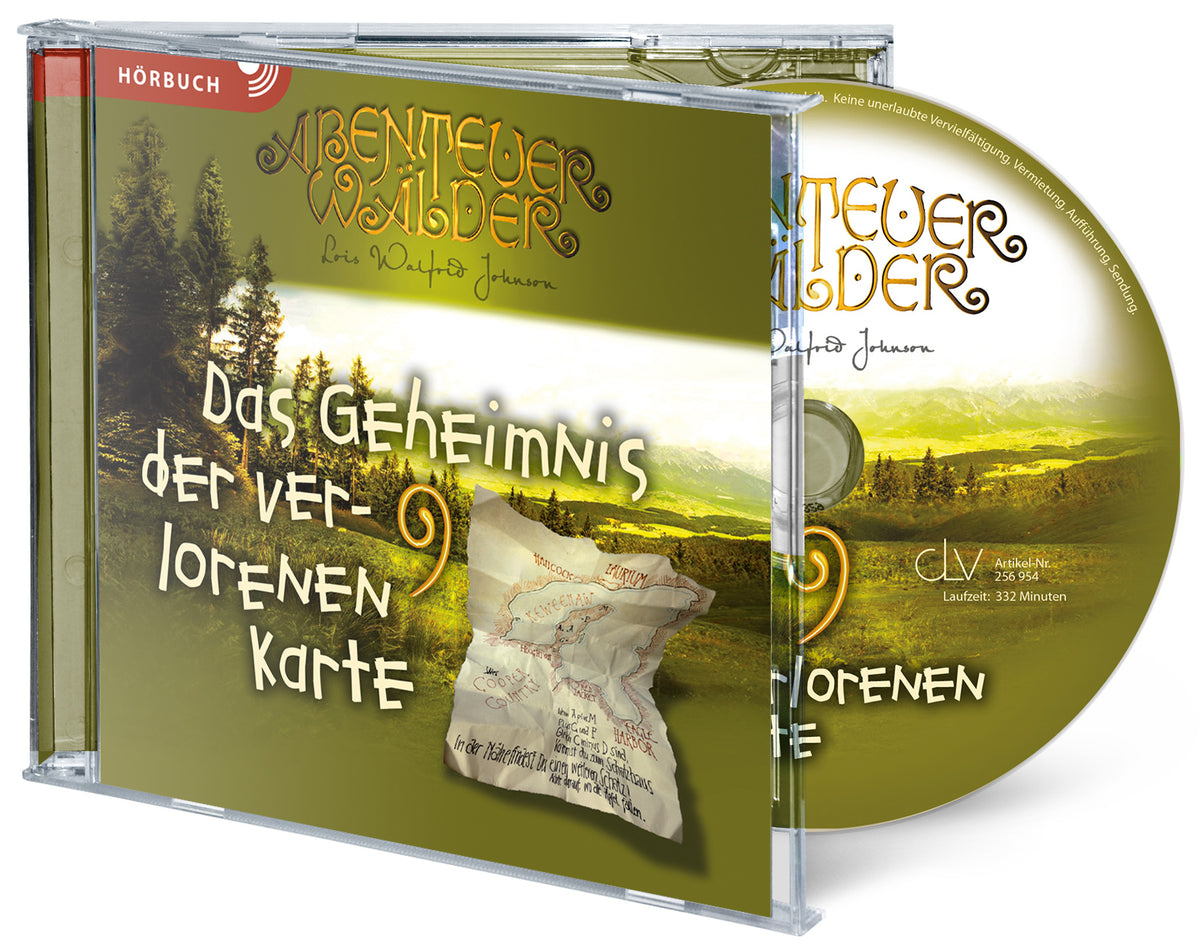 Abenteuerwälder 9: Das Geheimnis der verlorenen Karte (Hörbuch [MP3]) – Originalabbildung von CLV