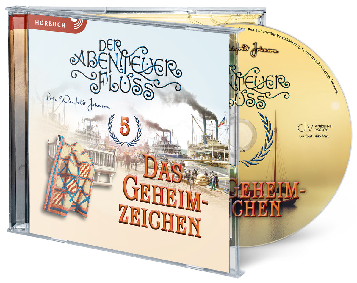 Abenteuerfluss 5: Das Geheimzeichen (Hörbuch [MP3]) – Originalabbildung von CLV