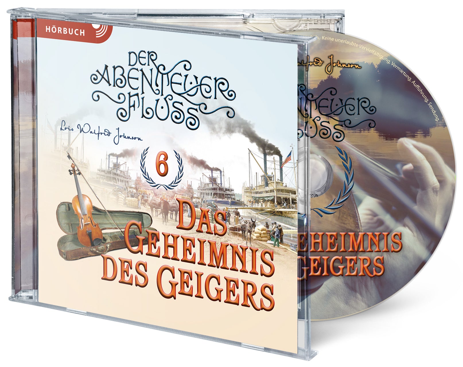 Abenteuerfluss 6: Das Geheimnis des Geigers (Hörbuch [MP3]) – Originalabbildung von CLV