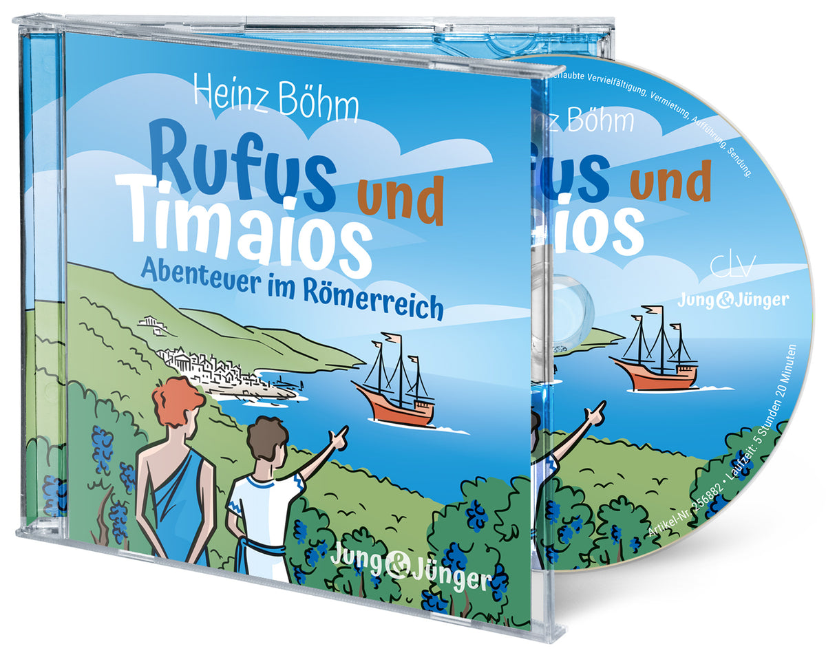 Rufus und Timaios – Abenteuer im Römerreich (Hörbuch [MP3]) – Cover