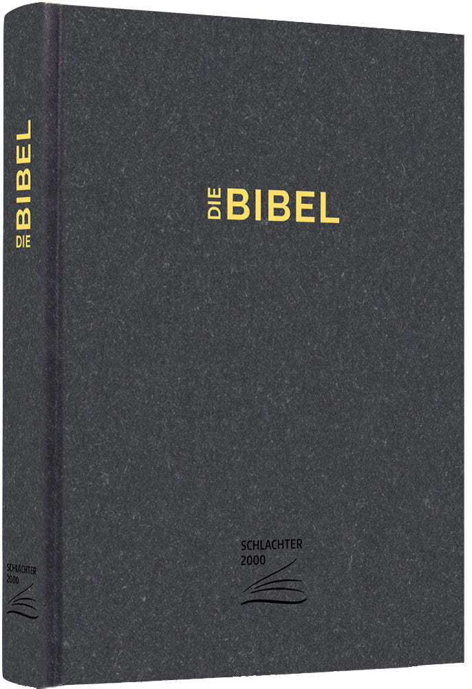 Schlachter 2000 Bibel – Schreibrandausgabe (Hardcover, anthrazit) – Buchcover